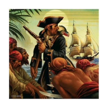 Dan Craig 'Treasure Island' Canvas Art,18x18